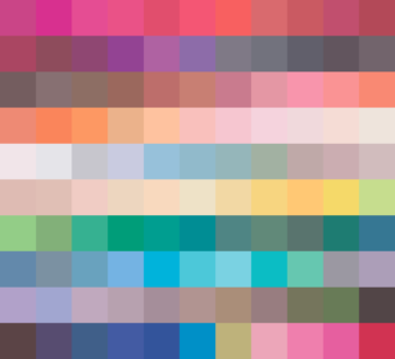 Prismacolor marker colors, sorted by nearest perceptual