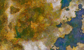 See http://s.earthbound.io/4k for original, print and usage. ~ Software used: 3DS Max (to render Work 00059 perpendicular to the normal of 3D noise terrain), Dynamic Auto-Painter Klimt3 preset, Photoshop, FilterForge. ~ A hoity-toity robot talks about this at http://s.earthbound.io/artgib