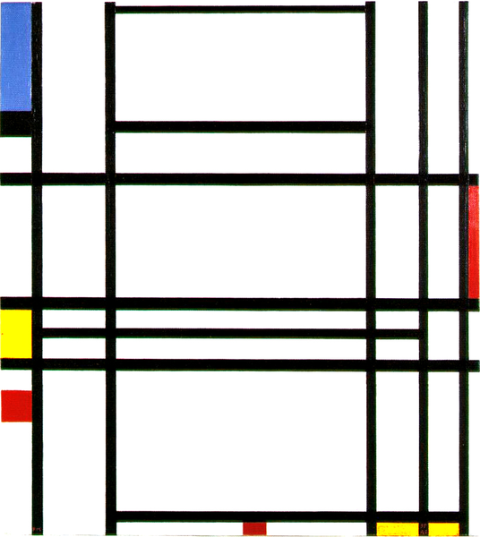Composition 10, by Piet Mondrian